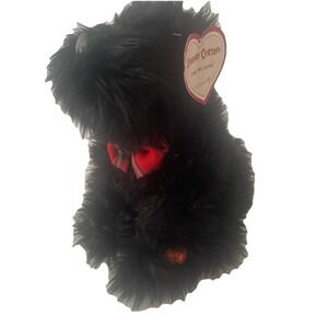 Dept 56 Animated Singing Plush Croonin Critters Black Scootie Dog 12"